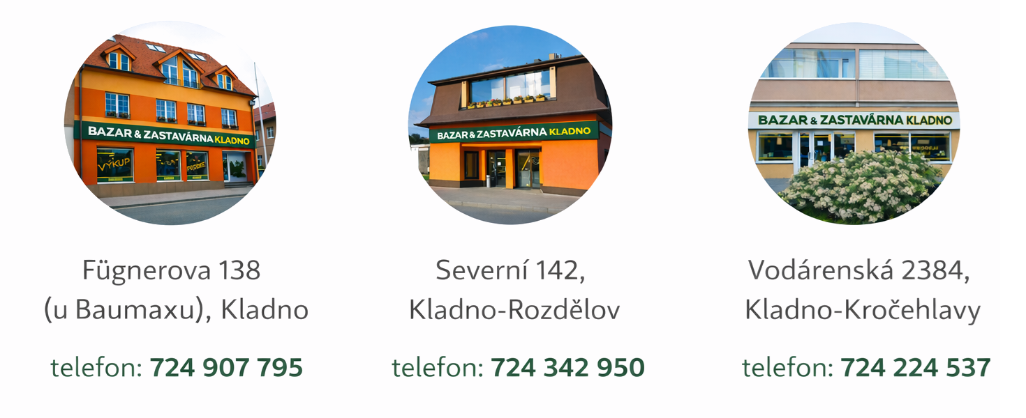 Prodejny 1.všeobecná zastavárna - bazar Kladno