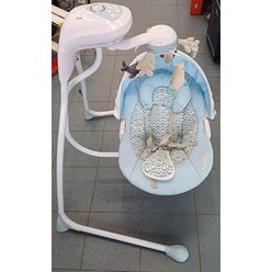 Dětská houpačka Caretero / hraje / bliká / houpá / adaptér